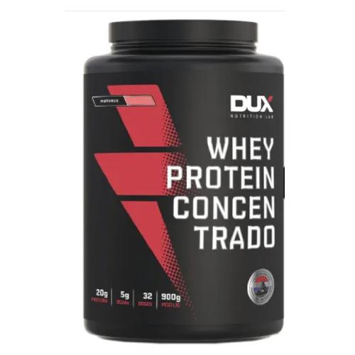 Whey Protein Concentrado 900g Morango Dux