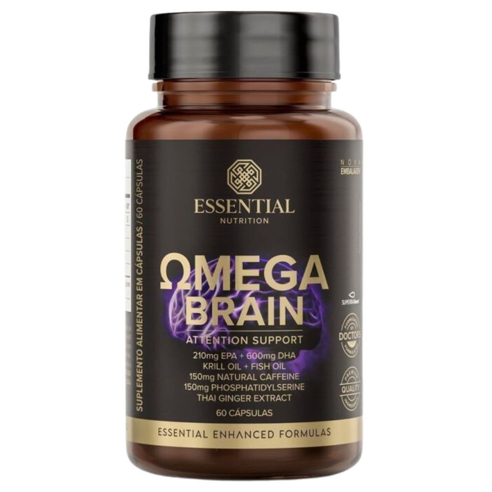 Omega Brainwave Omega Brain 60 Cápsulas Essential – NOVO EMPORIO MAGNA VITA LTDA